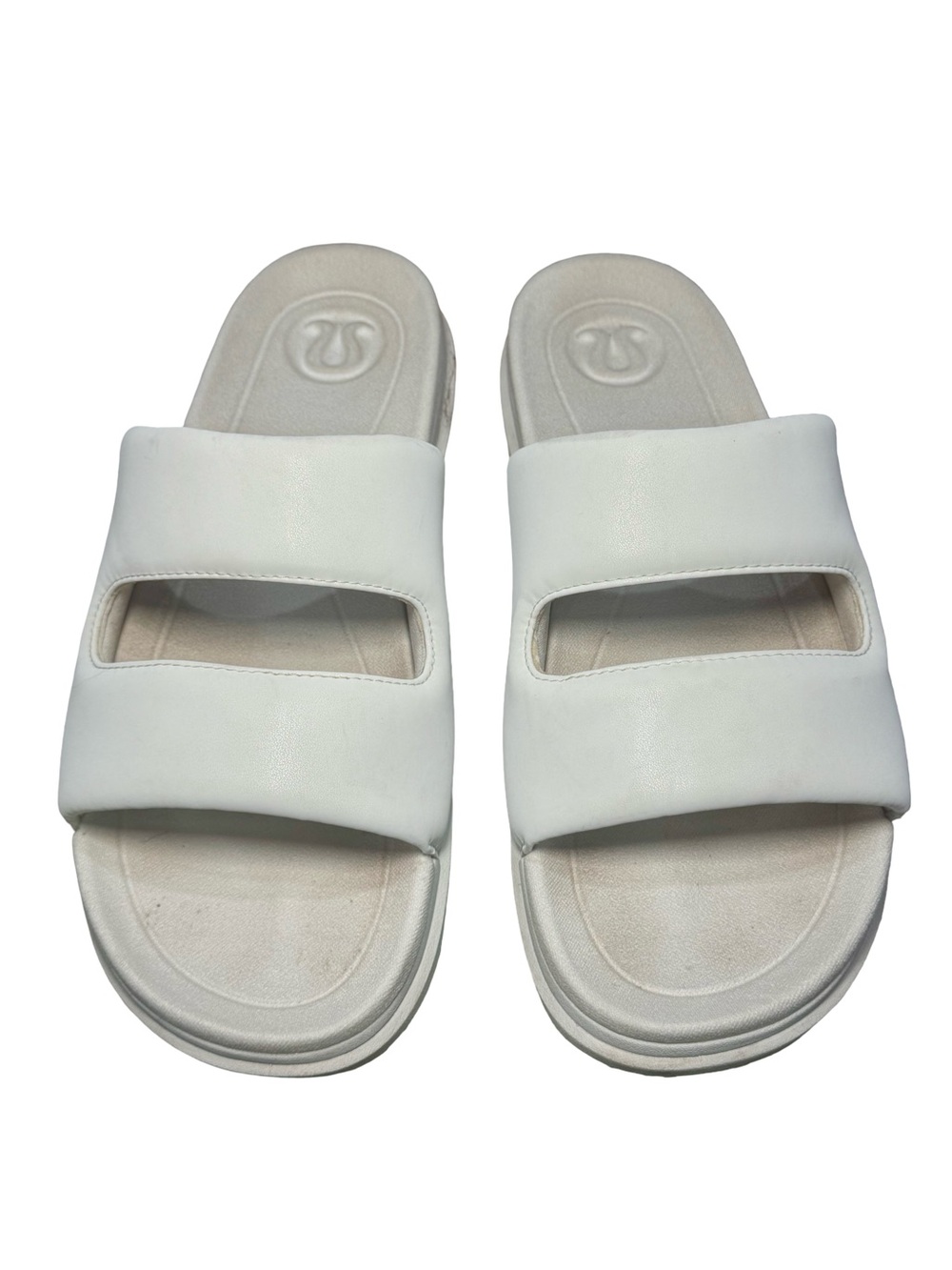 ▫️⚪️ lululemon athletica‎ White/Cream Restfeel Slide Sandals ⚪️▫️